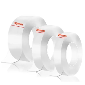 1/3/5m Nano Tape Double-Sided Adhesive Tape Traceless Waterproof Tape For Bathroom Kitchen Sink Tap Gel Stickerشريط نانو لاصق مزدوج الجوانب بطول 1/3/5 متر، مقاوم للماء، بدون أثر، مناسب للحمام وحوض المطبخ وحنفية الحوض وملصق جل